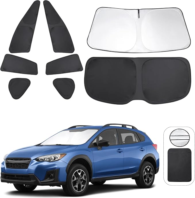 TINGLU Window Shades for Subaru Crosstrek 2018-2023 Accessories Car Side Full by TINGLU