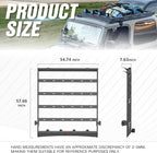 Roof Rack Cargo Basket with 4PCS LED Light Bar Compatible - Image 3