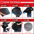 KAYZT Windshield Sun Shade for 2019-2025 2026 Hyun-dai Santa Fe Foldable - Image 6