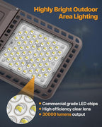 Parking Lot Light 200W 30, 000LM Slip Fitter 200 Watt Led Street Pole Light - Image 2