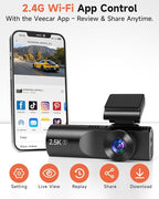 3 Channel Dash Cam, Dash Camera 2.5K Front and Dual 1080P Inside/Rear - Image 3