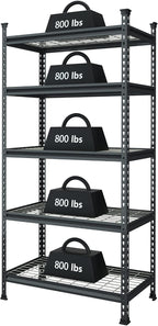WORKPRO 5-Tier Metal Garage Shelving Unit, 36”W x 18”D x 72”H Storage Shelves - Image 7