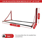 ROBLOCK Folding Tire Wheel Rack Wall Mount Multi-Tire Spare Carriers Garage x - Image 2