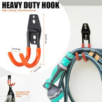 Heavy-Duty Garage Hooks -2 Pack Type U- Anti-Slip Coated Wall-Mounted Hooks - Image 2