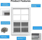 NeatiEase Upgraded Shed Windows 2 Pack, Chicken Coop - Image 3