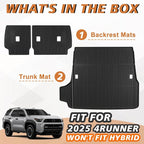 TripleAliners Trunk Mat & Rear Seatback Mat Fit - Image 8
