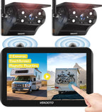 2 Magnetic Solar Wireless Backup Camera by VEKOOTO