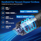 Handheld Car Vacuum Cleaner Cordless, High-Power Brushless 20000PA Mini Hand - Image 4