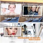 Car Vanity Mirror, with 3 Light Modes & 60 LEDs - Image 2
