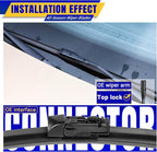 2 wipers Replacement for 2017-2018 2021 Toyota Prius Prime, Windshield Wiper - Image 3