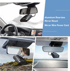 Radar Detector Mount, Rearview Mirror Rod Radar Mounting Bracket+Rearview - Image 2