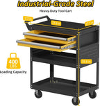 5-Tier Rolling Tool Cart on Wheels, Tool Storage Organizer - Image 3