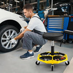 IRONMAX Rolling Mechanic Stool, Adjustable Shop Stool Creeper Seat - Image 8