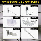 Heavy Duty 8x4 PVC Garage Slatwall Storage System - Image 6