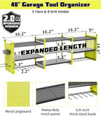 Heavy-Duty 48" Wall Mount Power Tool Organizer - Image 3