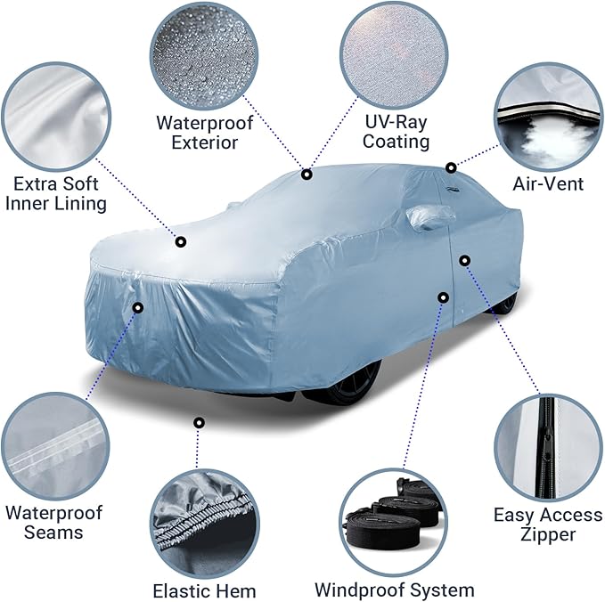 iCarCover Fits 1998-2002 Pontiac Trans AM Car Cover Automobiles Form-Fit Padded - Image 4
