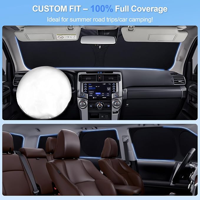 8pcs Car Window Shades for Hyundai Tucson 2016-2021 Accessories, Windshield - Image 5