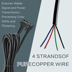 4 Pcs 4 Pin RGB Extension Cable RGB Wire - Image 6