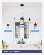 kudos Porch Lights Outdoor, 15.8 inch Large Cylinder Wall Light, E26 Sockets - Image 7