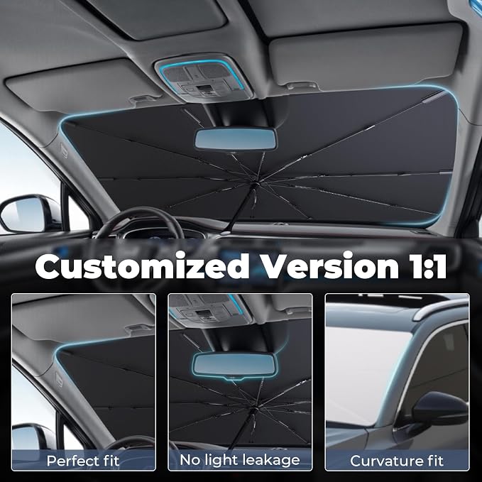 Windshield Sun Shade Umbrella Compatible - Image 2