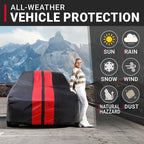 iCarCover Custom Car Cover for Buick Somerset Waterproof All-Weather Rain Snow - Image 2