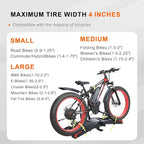 2 E-Bike Foldable Hitch Mount Bike Rack - Image 5