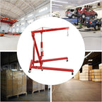 2 Ton Folding Engine Hoist Heavy Duty Carbon Steel Hydraulic Shop Engine Crane - Image 5