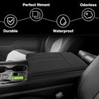 Muslogy Center Console Cover Extra Thick Armrest Pad Compatible - Image 5