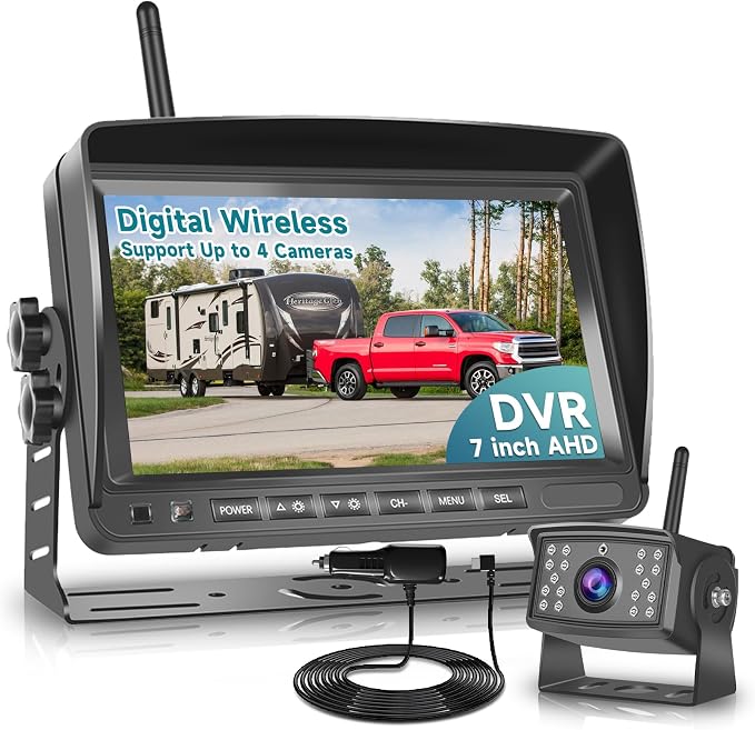 Wireless Backup Camera for RV, Wireless Reverse Camera 12V-36V for by Sellrich