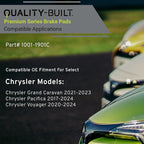 Premium Ceramic Rear Brake Pads Compatible - Image 3