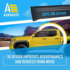 Extra Durable Window Deflectors Tape-On Window Visors Rain Guards Fit - Image 5