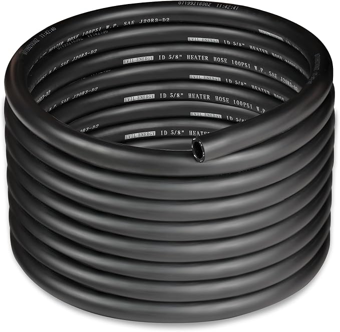 EVIL ENERGY 5/8" Heater Hose Coolant Radiator Straight 100PSI SAE 20R3 20FT by EVILENERGY