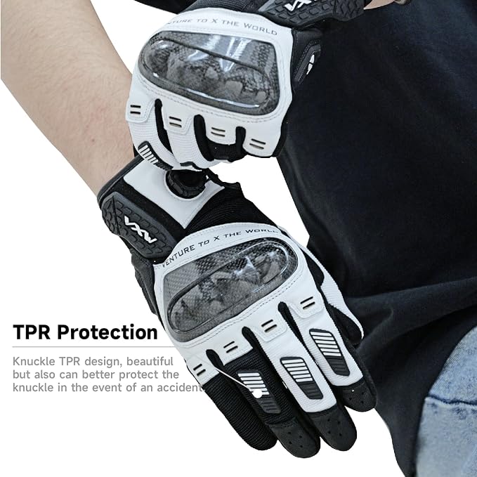 VXW High Protection Motorcycle Gloves - Image 8