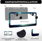 Starry Sky Mountain License Plate Frames - Image 3