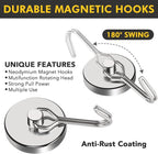 MIKEDE 110LB Magnetic Hooks, Neodymium Magnet Hooks - Image 5