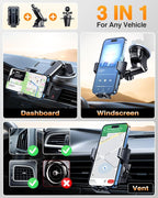 VANMASS 2025 Upgraded Car Phone Mount, Patent Safety Cell Phone Mount - Image 6
