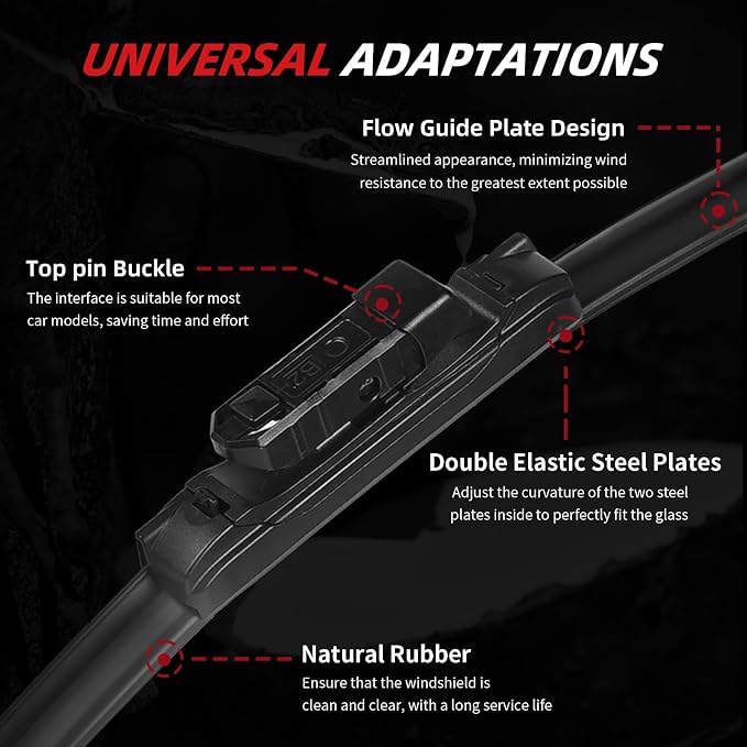 OTUAYAUTO Premium Windshield Wiper Blades - Image 3