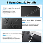SXCY for 2019-2023 2024 2025 Toyota RAV4 Windshield Umbrella Sunshade for 2024 - Image 5