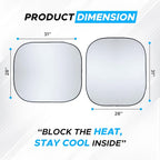 Car Windshield Sun Shade Foldable | Front Windshield Shade - Image 5