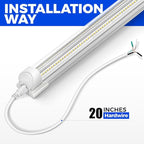 Barrina 8FT LED Shop Light, 100W 15000LM 6500K Super Bright White, Linkable T8 - Image 7