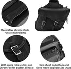 GARGOYLE BELLS Motorcycle Saddle Bags Leather Motorcycle Luggage Bag - Image 3