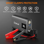 IDEAPLAY J10 Jump Starter, 2000A 12V Car Battery Jump Starter Portable - Image 5