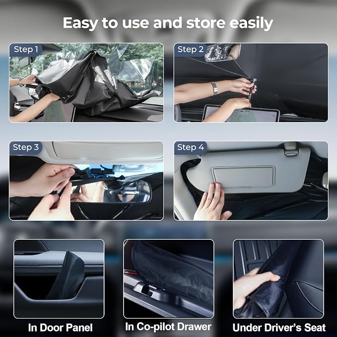 Windshield Sun Shade Umbrella Compatible - Image 4
