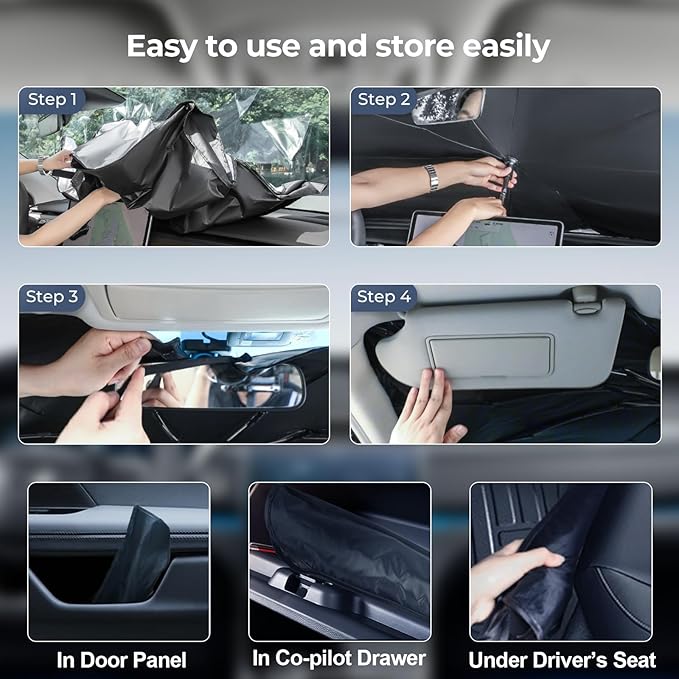 Windshield Sun Shade Umbrella Compatible - Image 4