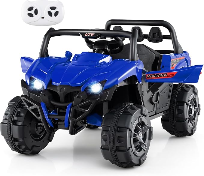 OLAKIDS 12V Ride on Car UTV, Battery Powered Off-Road Kids Electric Vehicles by Wherethefairytalebegins