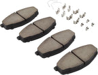 Premium Semi-Metallic Front Brake Pads Compatible - Image 2