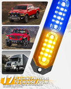 HLauto 1200T Emergency Strobe Grille Lights: 8pcs 12 LED Sync Feature Safety - Image 5