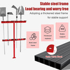Vertical Hand Rack for Enclosed Landscaping Truck Trailer Garage or Shed Walls - Image 4