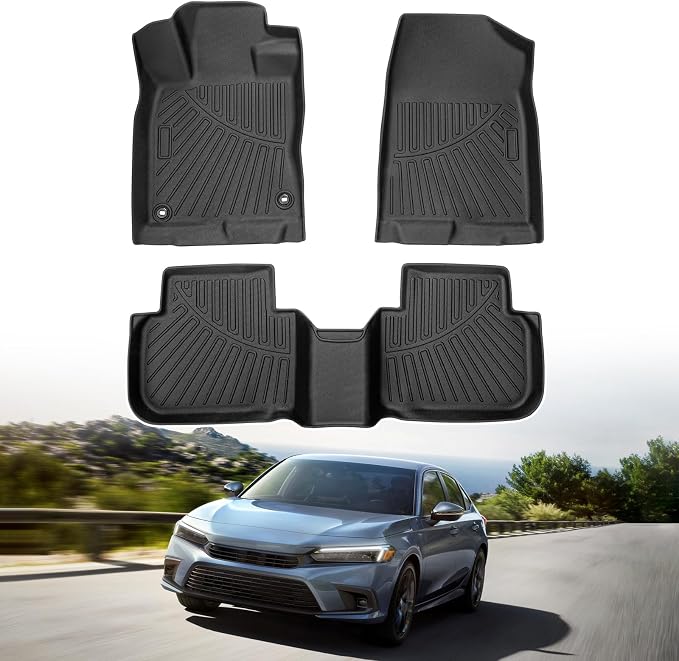 Powerty Floor Mats for 2022-2025 Honda Civic/2023-2025 Acura Integra by Powerty