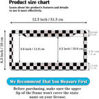 License Plate Frames Black and White License Plate Bracket Black and White - Image 2